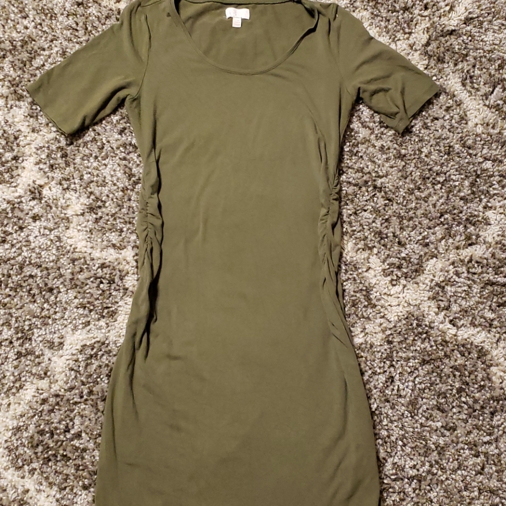 Olive Maternity Dress